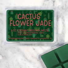 Load image into Gallery viewer, 3 oz cactus flower jade wax melt
