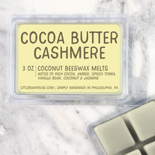Load image into Gallery viewer, 3 oz cocoa butter cashmere wax melt scent
