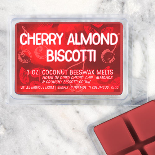 3 oz  cherry almond biscotti wax melt