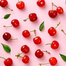 Load image into Gallery viewer, Pink background with bright red maraschino cherries wax scent

