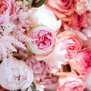 Pink Flowers bouquet of amazing grace philosophy perfume wax scent