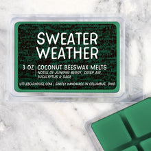 Load image into Gallery viewer, Sweater Weather Wax Melts Strong Scented Beeswax Melts
