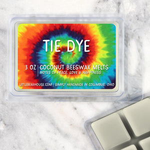 Tie Dye Strong Scented Beeswax Wax Melts 
