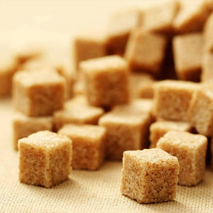 stacked cubes of brown sugar wax scent